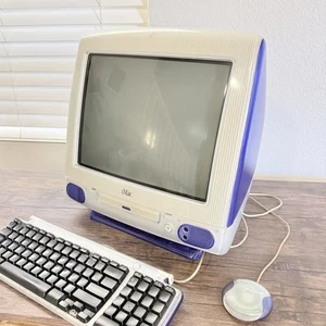 Vintage 1998 Apple iMac G3 Fruit Grape Purple Tray Load ver. M4984 333 MHz OS 8 - Bild 1 von 24