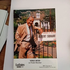 MIKE REID *Frank Butcher* EASTENDERS HAND SIGNED AUTOGRAPH FAN CAST PHOTO CARD - Picture 1 of 2