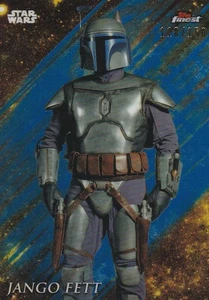 2018 Star Wars Finest Blue Refractor Jango Fett 52 /150 - Picture 1 of 1