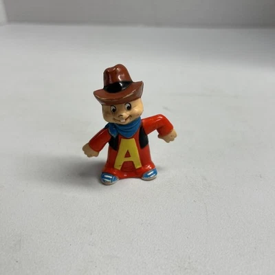 Vintage 1983 Alvin Cowboy Western 2.5" PVC Action Figure Chipmunks Cake Topper24 - Image 1 of 4