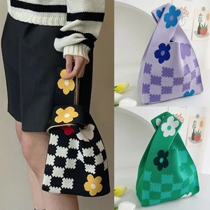 Bag Large Capacity Weave Shoulder Bag Knitted Bag Women Tote Bag Wrist Bag - Picture 1 of 12