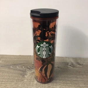Taza vaso Starbucks Halloween 2021 con tapa gato negro y calabaza 16 oz LEER - Imagen 1 de 13