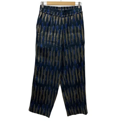 DRIES VAN NOTEN Len Lye PALACO 2330 легкие брюки, размер 34, черный темно-синий женщин б/у - Изображение 1 из 4