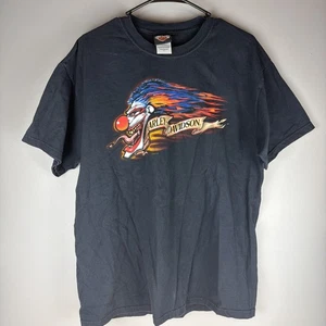 Camiseta Harley Davidson Flame Clown 2007 Gateway St. Louis Para Hombre L Hecha en EE. UU. - Imagen 1 de 5