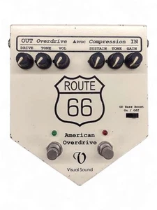 VISUAL SOUND AMERICAN OVERDRIVE Overdrive Effects Pedal Tested & Works 11564 - Picture 1 of 5