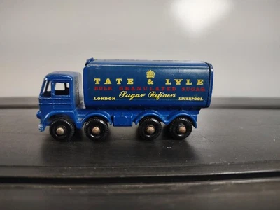 Camión contenedor de azúcar Lesney Matchbox #10 Tate & Lyle banda de rodadura fina ruedas negras Foto 1 de 4