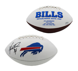 Mario Williams Signed Buffalo Bills Embroidered White NFL Football