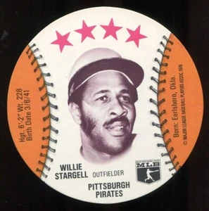 1976 Isaly's/Sweet William Disc - Willie Stargell Pittsburgh Pirates - Picture 1 of 2