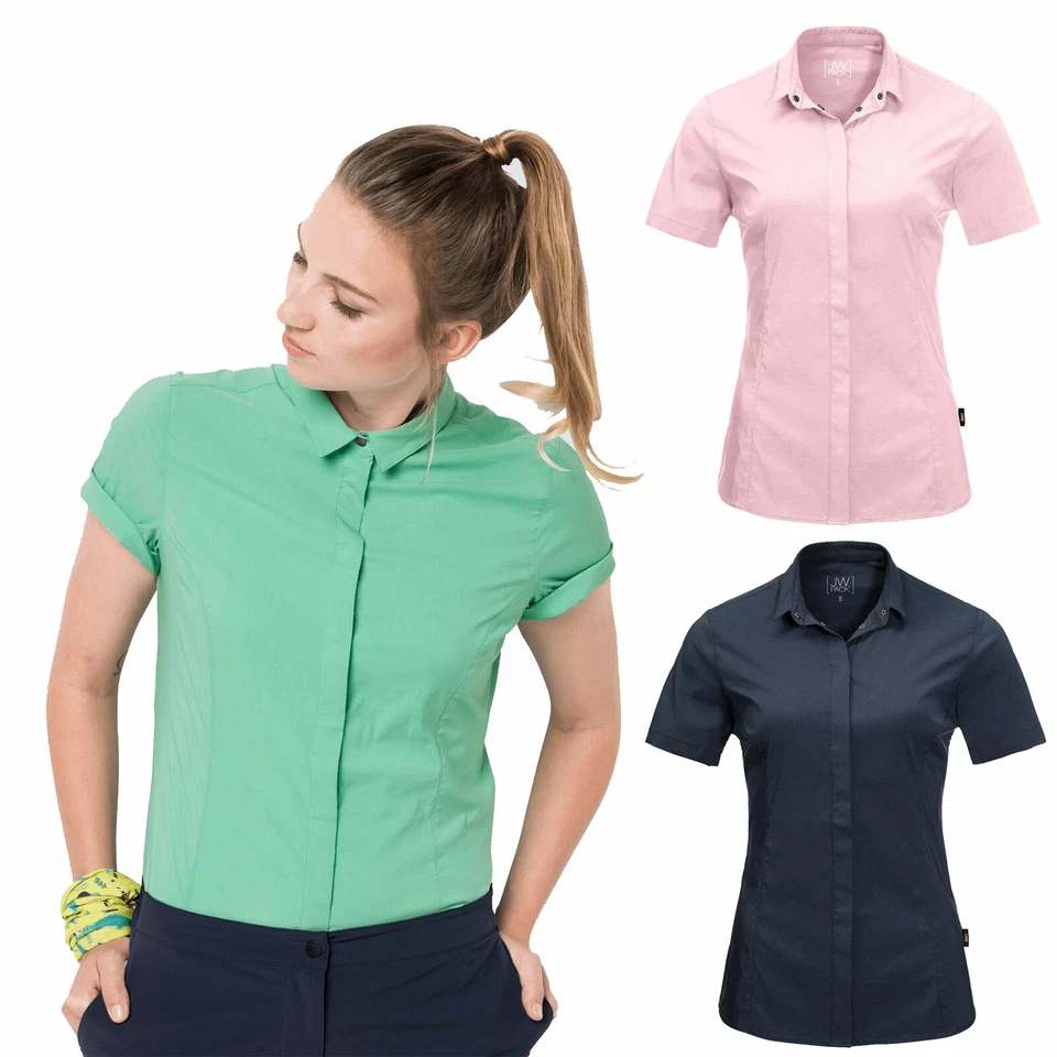 Jack Wolfskin Jwp Chemise Damen-Bluse Radio Tions Séchage Rapide Outdoor-Hemd - Photo 1/1