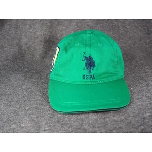 Gorra US Polo Assn Ajustable Verde Azul Caballo y número 3 Hombres Mujeres Usada en Excelente Condición  - Imagen 1 de 8
