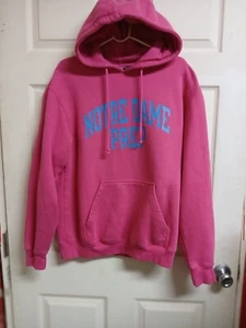 Sudadera con capucha para mujer Notre Dame Prep MED rosa intenso 100 % algodón - Imagen 1 de 10