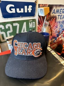Vintate Starter Chicago Bears The Right Hut Wolle Druckknopflasche Block marineblau - Bild 1 von 6