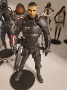 Figura de acción Mass Effect 2/3 Commander Shepard macho escala 7 pulgadas suelta sin casco - Imagen 1 de 3