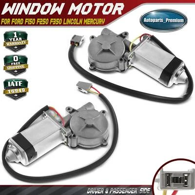 2pcs Window Motor for Ford F-150 F-250 Thunderbird Lincoln Mercury Grand Marquis - Image 1 of 4