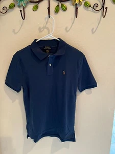 POLO RALPH LAUREN-SIZE XL (18-20) NAVY POLO SHIRT FOR BOYS - Picture 1 of 2