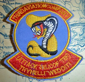 Try Hell, We Do It - Patch - Vipers - 3rd Aviation Cobras - Vietnam War - 1588 - Picture 1 of 2