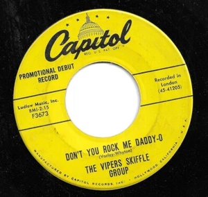 THE VIPERS SKIFFLE GROUP: DON'T YOU ROCK ME, DADDY-O - 1957 CAPITOL PROMO - HEAR - Picture 1 of 2