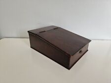 Antique Wooden Writing Box Slope Bible Box