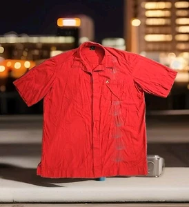 Vintage Air Jordan Shirt Mens Red Color Button Up Size 3XL - Picture 1 of 19
