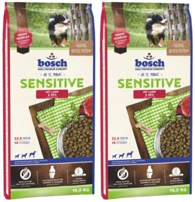 Bosch HPC Sensitive Hundefutter Trockenfutter mit Lamm und Reis 15kg - Bild 1 von 4