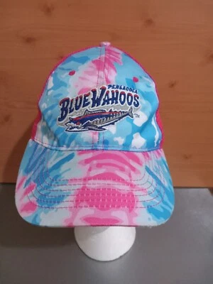 Pensacola Blue Wahoos Hat Tie Dye Pink Cap Minor League Baseball Florida Trucker - Image 1 of 3