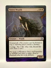 Street Wraith Time Spiral Remastered MTG Magic Hand Painted Altered Extended Art