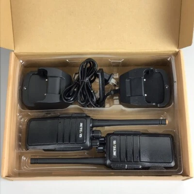 Open Box- Rechargeable Retevis RT21 Walkie Talkie UHF Long Range 2-Way Radio-2 - Image 1 of 3