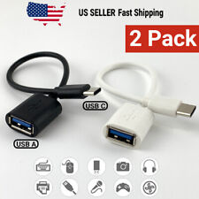 2 Pack Type C USB-C 3.1 Male to USB 3.0 Type A Female OTG Adapter Converter Cabl