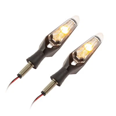 KOSO Universal Motorrad LED Blinker Mars schwarz matt E-geprüft Paar - Bild 1 von 3