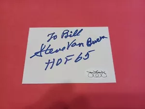 Steve Van Buren geschnittene Karteikarte Autogramm JSA Phil Eagles signiertes Auto - Bild 1 von 1