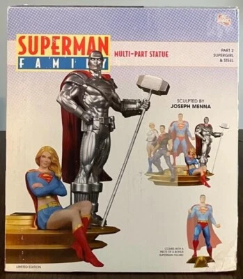 SUPER-MAN Family Multi-Part Statue Part 2 SUPERGIRL & STEEL DC Direct - Image 1 of 4