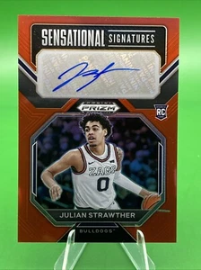 🔴 Rosso /149 2023-24 Prizm Bozza Firme Sensazionali #29 Julian Strawther ZAGS - Foto 1 di 3