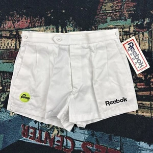 Vintage NWT 80s Reebok Sport The Pump Tennis 2.5” Shorts White - Picture 1 of 12