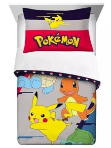 Pikachu Lightning Bolt Kids 2pc Reversible Twin/Full Comforter Set-W18665171155 - Picture 1 of 13