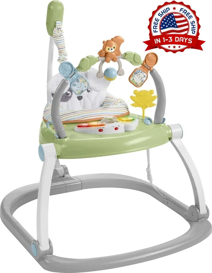 Centro De Actividades Baby Bouncer SpaceSaver Con Luces,Sonidos Y Marco Plegable Foto 1 de 4