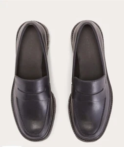 Everlane Lug Loafer Black Leather Women's Size 8 NEW Office Preppy Comfort - Imagen 1 de 13