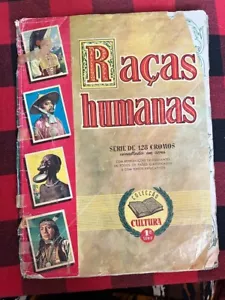 1955 SELTENE VINTAGE HUMAN RACES AUFKLEBER ALBUM KOMPLETT PORTUGAL C3 - Bild 1 von 7