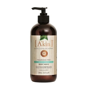 Akin Fragrance Free Mild and Gentle Body and Hand Wash 500ml - Picture 1 of 3