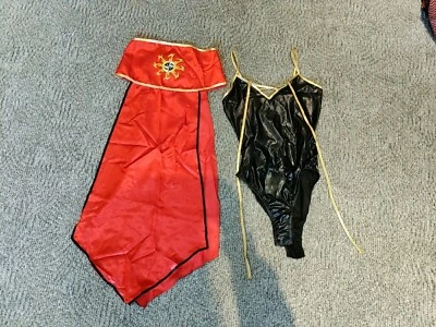 Mujeres Disfraz Ninja S Samurai Asiático Dragón Dama Rojo Guerrero Anime Elástico Sexy Foto 1 de 4