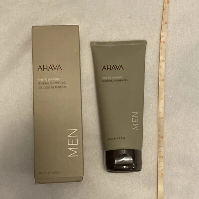 Gel de ducha mineral para hombre AHAVA Time to Energize 6,8 fl. oz - caja ligeramente dañada Foto 1 de 4