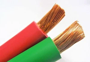 10' FT 2 AWG GAUGE EDPM WELDING BATTERY CABLE 5' RED 5' GREEN USA NEW GROUND - Picture 1 of 1