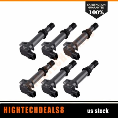 Paquete de 6 bobinas de encendido para Jeep Liberty 3,7 L 2002 2003 2004 2005 2006 2007 2008 Foto 1 de 4