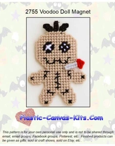 Patrón o kit de lona de plástico magnético para muñeca vudú - Imagen 1 de 1