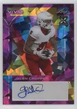 2023 Leaf Vivid Purple Crystal /2 Jalen Cropper #BA-JC2 Auto