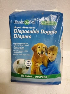 Clean Go Pet Disposable Doggie Diapers — Convenient Diapers for Incontinent - Picture 1 of 1