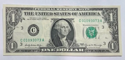 Series 1969 One Dollar Federal Reserve Note Circulated - Image 1 of 2