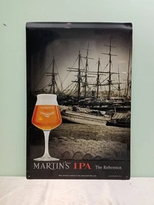 Tafel Bier MARTINS Ipa Zinn Promotion Werbung BAR Kneipe Vintage '90 - Picture 1 of 6