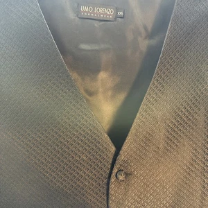 Umo Lorenzo Formal Wear schwarzer Anzug Smoking Weste, Satinrücken, Herren XXL edler Stil - Bild 1 von 9