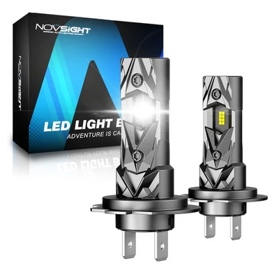 2x H7 LED Headlight Bulb High Low Beam 20000LM Super Bright 6500K White NOVSIGHT - Image 1 of 4