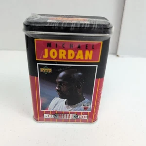 1996 Upper Deck Michael Jordan 4 All Metal Cards In Tin Factory Sealed NEU - Bild 1 von 6